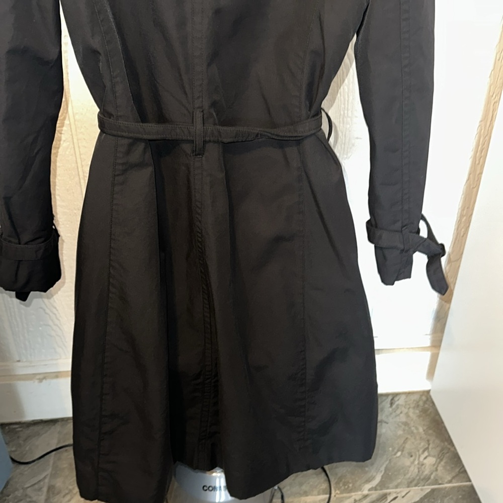 Classic Black Trench Coat - Picture 10 of 11